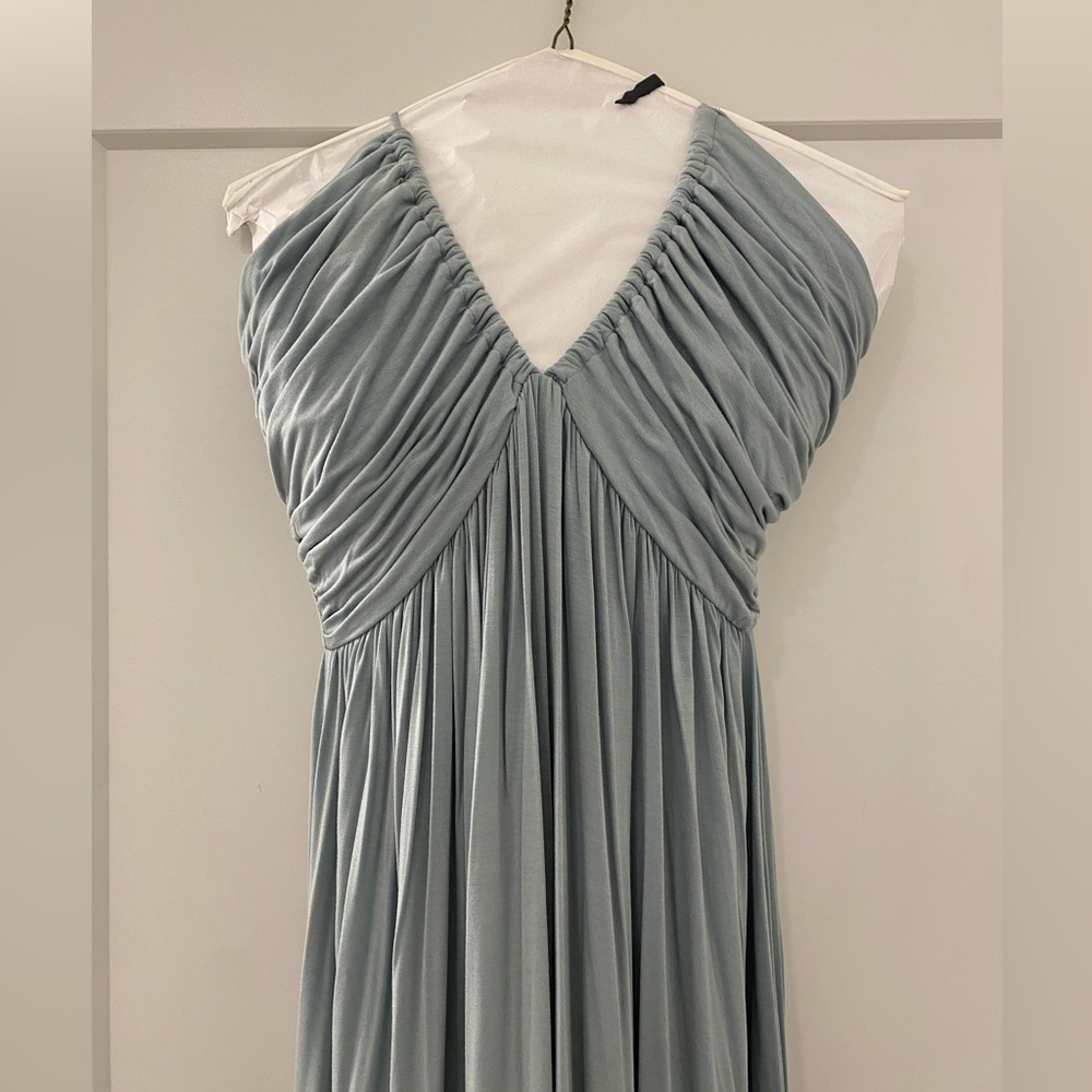 Bought at Bohdii Boutique in Boston. Light blue/grey maxi.
